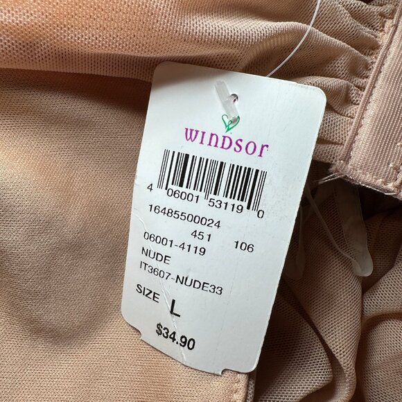 windsor cropped tan blouse - Picture 3 of 4